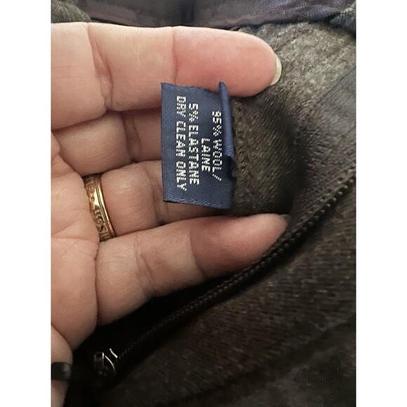 VTG Ralph Lauren Sport Wool Blazer 8 Brown Stretch New Modernist Style 31891 2V - Picture 14 of 16